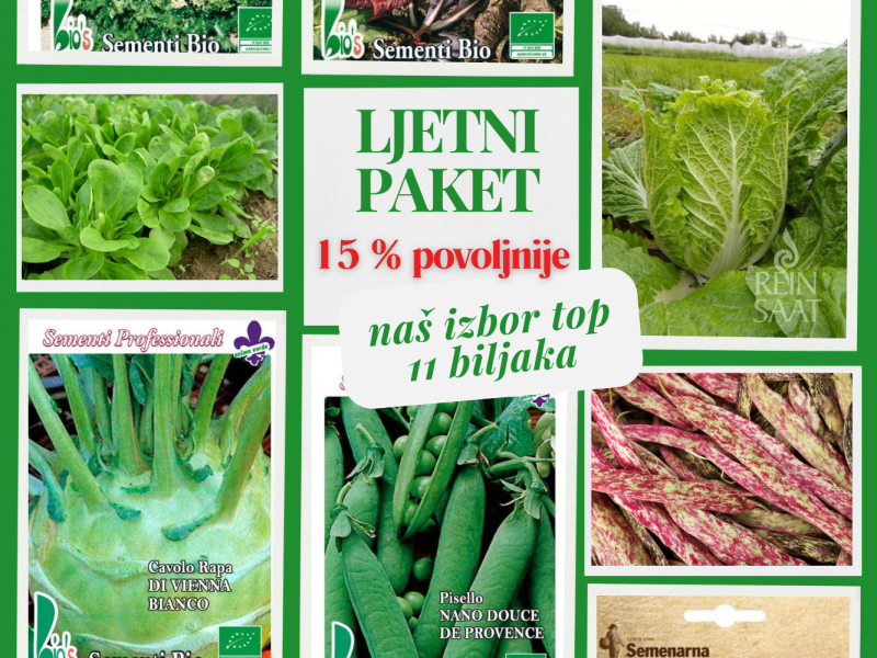 Ljetni paket sjemena srpanj