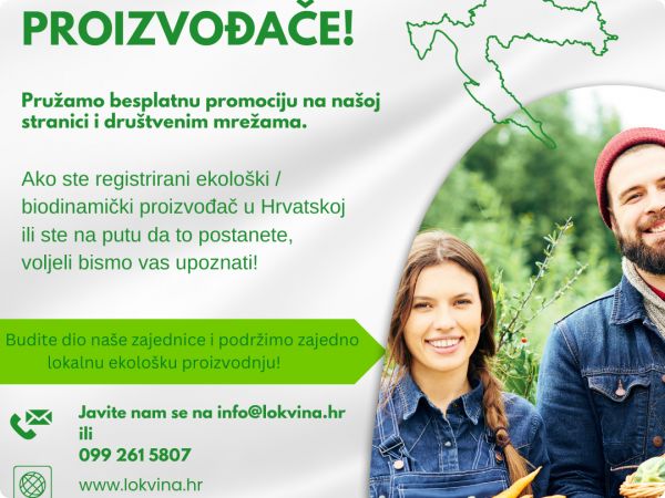 Besplatna promocija ekoloških proizvođača na našem webu – pridružite nam se