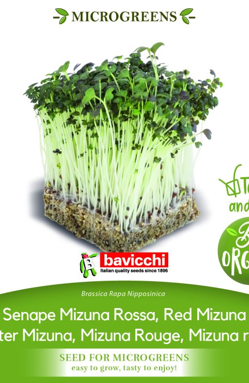 MIZUNA RED sjeme za microgreens Cijena